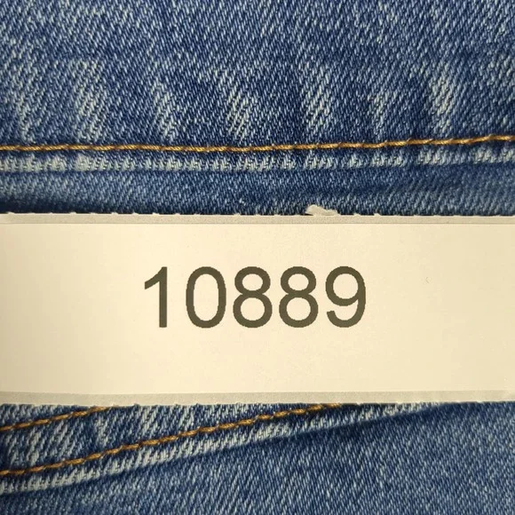 Banana Republic Regular Fit Denim Button Front Midi Skirt Size 32 14 - Picture 10 of 10